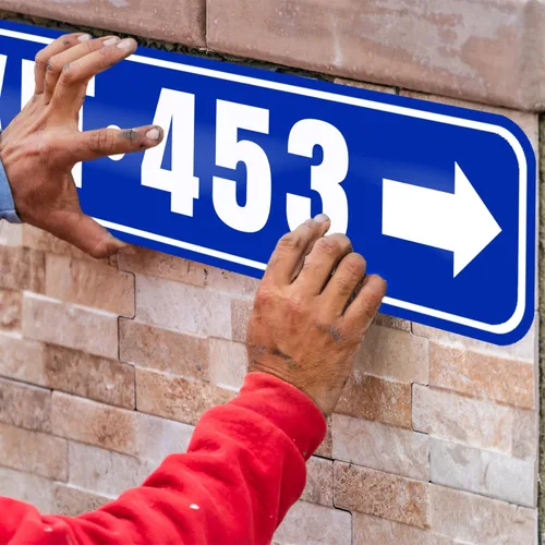Miniatura 6 de Placa personalizada, señal de calle metálica personalizable con tu texto, nombre, logotipo, foto para oficina, negocio, lugar de trabajo, hogar