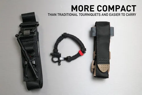 Miniatura 4 de TORQ ONE® Pulsera de torniquete Se pliega en un torniquete de estilo tatical completo transporte diario Se fija a llavero/trabilla