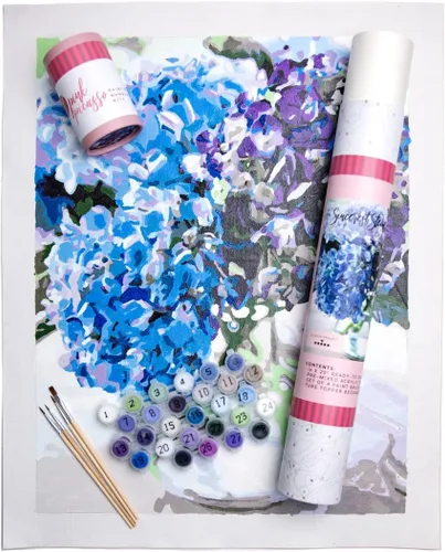 Miniatura 14 de Pink Picasso Kit de Pintura Floral Botánica por Números para Adultos y Adolescentes Juegos de Kits de Pintura Acrílica DIY en Lienzo 16x20