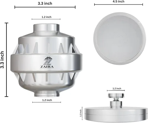 Miniatura 7 de Zaira - Filtro de cabezal de ducha de 20 etapas, filtro de agua de alto rendimiento para agua dura, mejora el cabello y la piel, fácil de instalar
