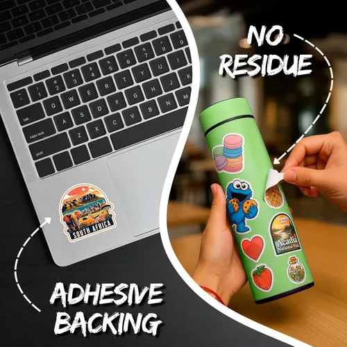 Miniatura 4 de Adhesivo de Sudáfrica de 4 pulgadas, destino de recuerdo de viaje por la ciudad, calcomanía de vinilo impermeable para laptop, botella de agua, vaso