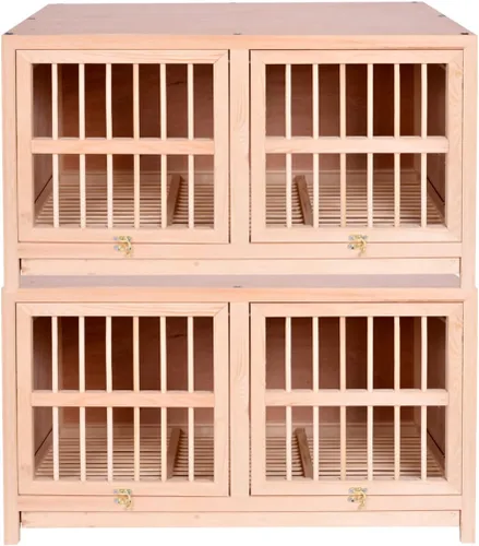 Jaula para pájaros de madera maciza de gran tamaño, caja nido de paloma interior con bandeja extraíble, fácil de limpiar, necesita instalar
