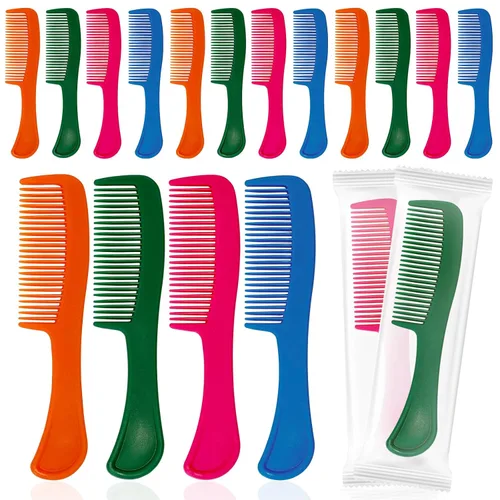 Miniatura 7 de Peines de pelo de viaje envueltos individualmente a granel para mujeres, hombres y niños, peine a granel para personas sin hogar, refugio, hogar