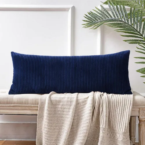 Miniatura 63 de Artscope Fundas de Almohada de Pana a Rayas Acogedoras Súper Suaves Decorativas Cuadradas Fundas de Cojín para Sofá Sillón Dormitorio Decoración