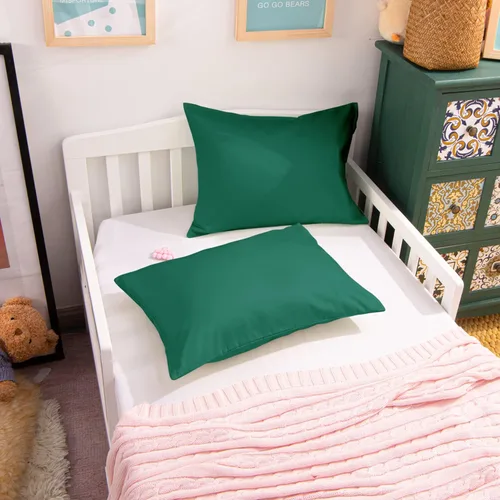 Miniatura 5 de NTBAY - Fundas de almohada de algodón egipcio para niños pequeños - Juego de 2 - Fundas de almohada de viaje - Fundas de 13x18 pulgadas de algodón