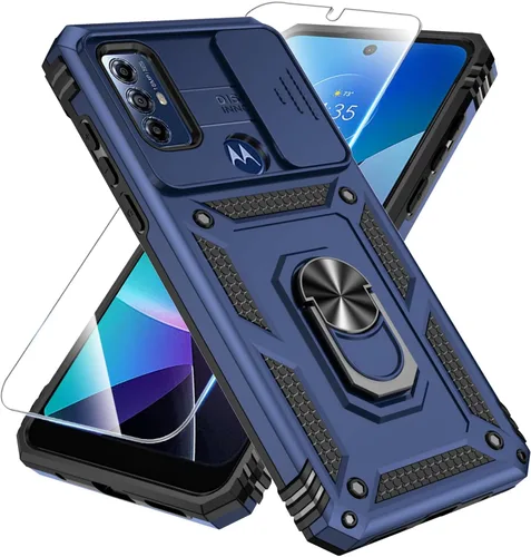 Miniatura 11 de SunStory Funda compatible con Motorola Moto G Play 2023, Moto G Pure, funda Moto G Power 2022 con protector de pantalla HD, cubierta de cámara