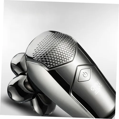 Miniatura 6 de Beaupretty Afeitadora eléctrica recargable para hombre, 6 cabezales para recortadora de pelo, afeitadora de barba