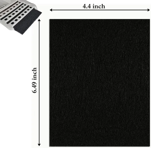 Miniatura 2 de Paquete de 8 filtros de carbón para caja de arena para gatos Van Ness, filtros de olor de carbono de repuesto de 4.4 x 6.5 pulgadas para filtro