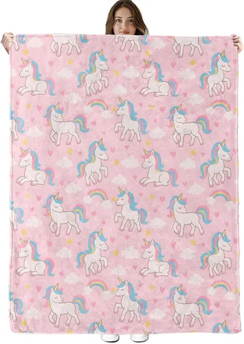 Miniatura 14 de Bonita manta de bulldog francés, ligera, acogedora y colorida con anillos flotantes, manta de regalo para mujeres y niñas, 40 x 50 pulgadas, manta