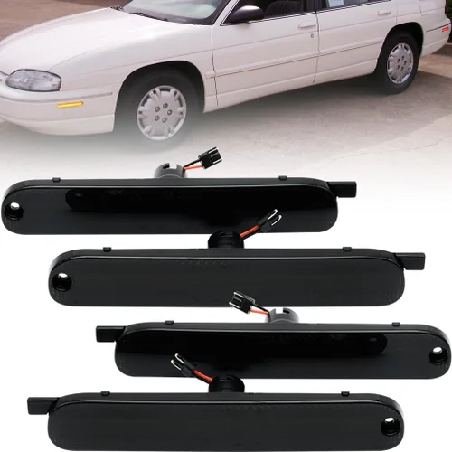 Miniatura 8 de Luces LED de marcador lateral para Chevy Lumina y Monte Carlo 1995-2001 con lente transparente, marcadores de guardabarros izquierdo y derecho