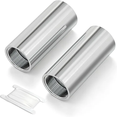 Miniatura 32 de TAISHER 2 accesorios de tubería de acero inoxidable, 1/2 "NPT x 1/2" NPT macho roscado, tubo fundido de pezón de 6 pulgadas de longitud