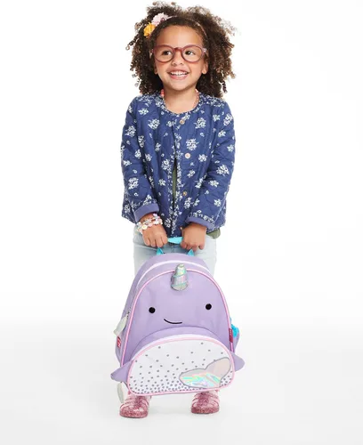 Miniatura 123 de Skip Hop - Mochila para preescolar, colección Zoo, para niños pequeños de 3 a 4 años, diseño de llama