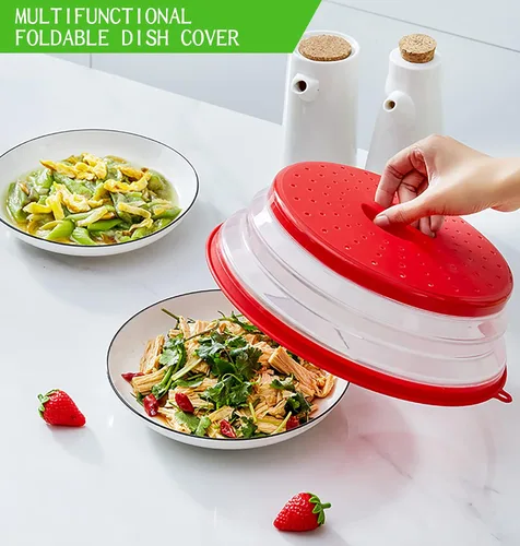 Miniatura 5 de Cubierta contra salpicaduras de microondas para alimentos, protector contra salpicaduras de cocina Micowave, tapa a prueba de platos, apta