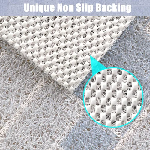 Miniatura 3 de Tapete de ducha antideslizante grande tapete de bañera antideslizante de 24 x 32 pulgadas, tapete de ducha de lufa para ducha interior, almohadilla