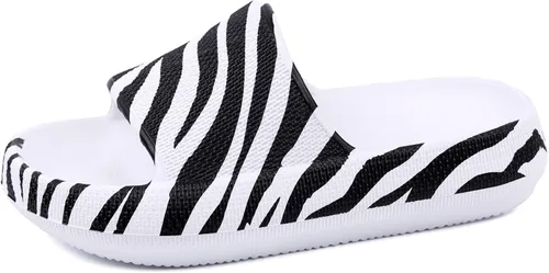 FJPTREN Zapatos de nube para niños y niñas, sandalias acolchadas antideslizantes, zapatos de ducha ligeros, plataforma para niños, suela gruesa,