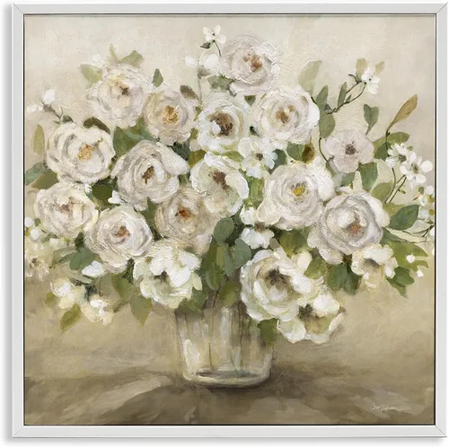 Miniatura 20 de Stupell Industries 'Country Jug Varied Flower Arrangement', Framed Giclee Art, White, 17 x 17 Inches, Easy to Hang and Sturdy, Made in USA, by Carol