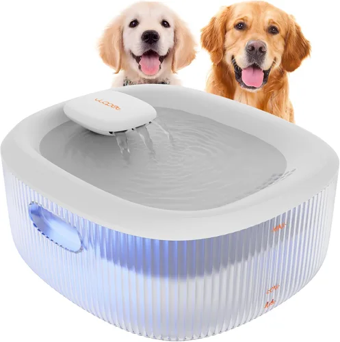 WOPET Fuente de agua para perros grandes, fuente automática de agua para perros y gatos, dispensador de agua para mascotas con 2 filtros, bomba
