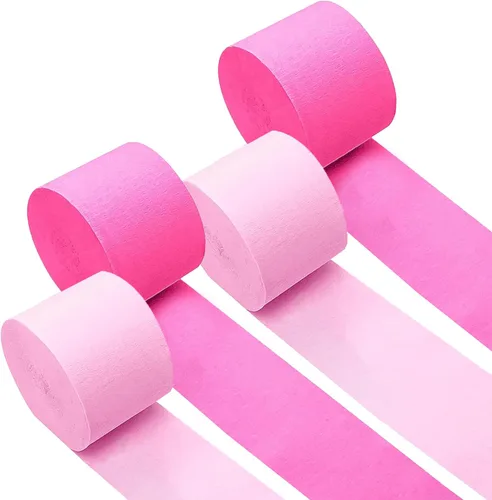 Miniatura 40 de 12 rollos de serpentinas de arcoíris únicos, paquete de 12 rollos de papel crepé arcoíris únicos de 984 pies para decoraciones de fiestas, Multicolor