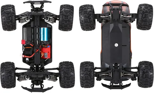 Miniatura 6 de GoolRC 16889A Pro RC Cars, coche de control remoto a escala 1:16, 4WD 45KM/H de alta velocidad sin escobillas motor RC camión, 2.4GHz todo terreno