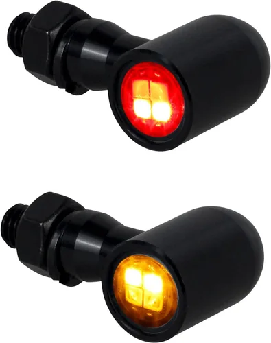 Miniatura 9 de Led Motorcycle Turn Signal Lights Universal Mini Front Blinkers Compatible with Harley Honda Suzuki Triumph Yamaha