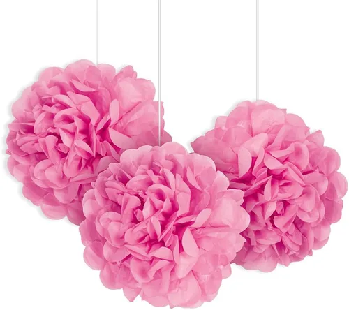 Miniatura 12 de Mini decoración de papel de hojaldre negro (3 unidades) – Material llamativo y de alta calidad – Perfecto para eventos y decoración de fiestas