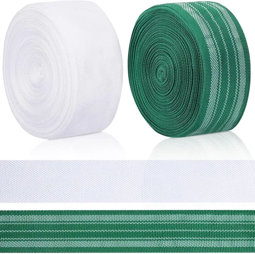 Miniatura 8 de HESTYA 2 rollos de 2 1/4 pulgadas x 100 pies, correas de repuesto para sillas de patio, correas de polipropileno plegables para reparación