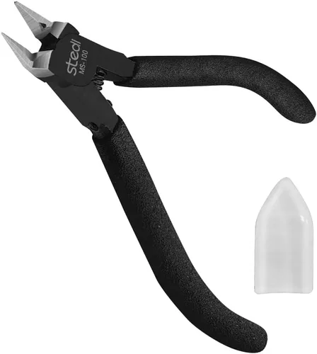stedi Pinza para modelo de 4,7 pulgadas, con hoja delgada y afilada y estuche para hojas, herramientas de modelaje de plástico, cortador de rebabas