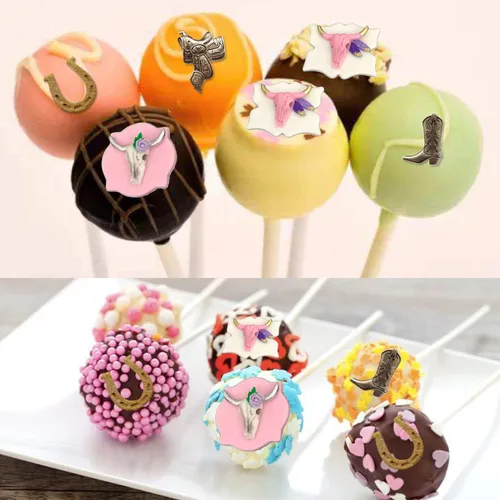 Miniatura 5 de Mujiang Bull Head - Moldes de silicona para montar de caballo, herradura, botas de herradura, moldes de fondant para decoración de pasteles, dulces
