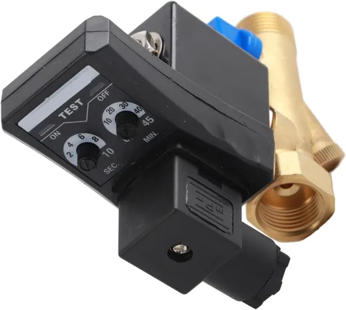 Miniatura 7 de Válvula de drenaje automática, G1/2 DN15 AC110V Válvula de drenaje cronometrada electrónica automática para gestión de condensados de compresor