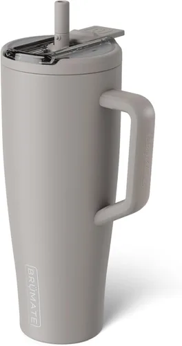 Miniatura 109 de BrüMate Era Flip - Vaso de 30 onzas con tapa con pajilla cubierta 100 % a prueba de fugas, popote higiénico cubierto, botella de agua de acero