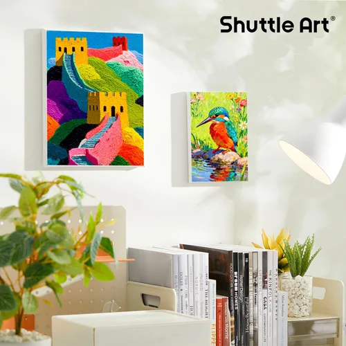 Miniatura 7 de Shuttle Art Lienzo para pintura, paquete múltiple de 20 piezas, lienzo estirado de 5 x 7 y 8 x 10 pulgadas, 100% algodón, lienzos blancos imprimados