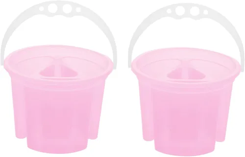 2 unids Lápiz Cubo Llaves Limpiador Herramientas de Limpieza Contenedores de Pintura Pincel Cuenca Cuenca Mineral Spirits Acuarela Pincel Cuenca