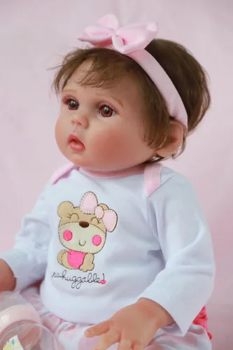 Miniatura 3 de Kaydora Muñecas Reborn Realistas de Bebé - Muñeca de bebé de silicona de 18 pulgadas, muñecas de vida real con cuerpo completo de vinilo, muñeca