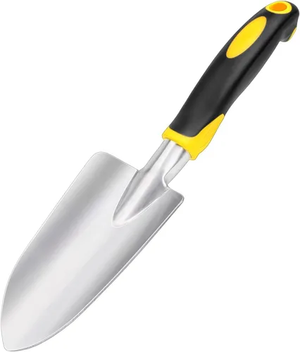 Miniatura 9 de Pala de jardín para excavación, pala de mango de madera de acero inoxidable antideslizante para plantar césped