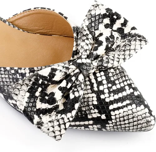 Miniatura 2 de Trary - Zapatos mocasines sin talón, con puntera puntiaguda y lazo para mujer