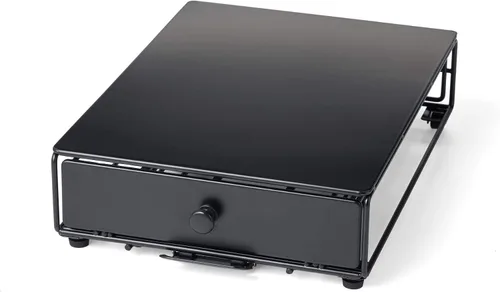 Miniatura 9 de Nifty Solutions Capacity Nifty - Mini acabado negro rodante, compatible con K-Cups, soporte de paquete de 24 cápsulas, cajón de almacenamiento