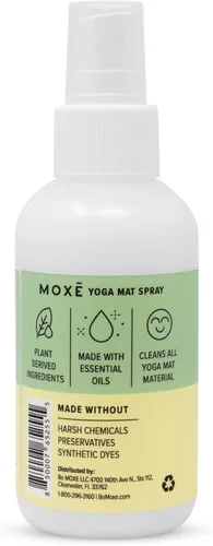 Miniatura 7 de MOXE Limpiador de esterillas de yoga, certificado Green America, aceites esenciales de romero y limón, seguro para todas las alfombrillas y equipos