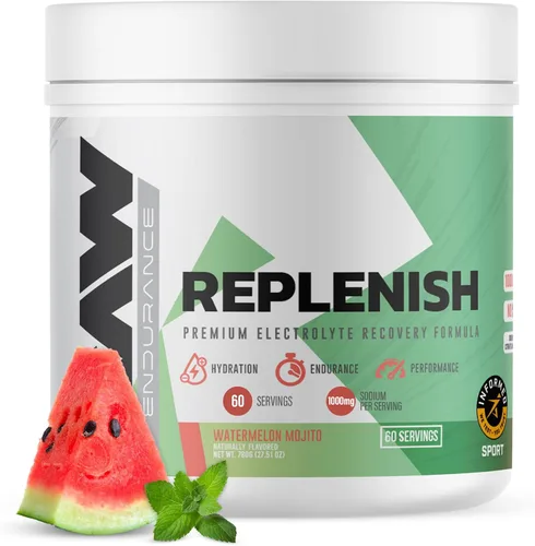 Miniatura 11 de RAW Replenish, fórmula de recuperación de electrolitos en polvo premium, limón lima (60 porciones) – Suplemento de mezcla de bebida de electrolitos