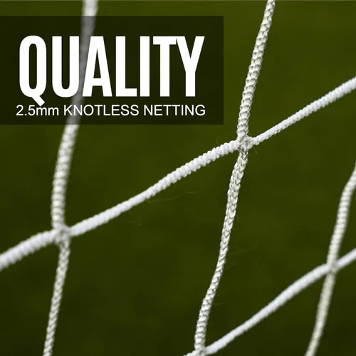 Miniatura 5 de QUICKPLAY GS Porterías de Fútbol - Portería de Fútbol de Acero Galvanizado Súper Duradera [5 Tamaños] Tamaños Reglamentarios, Red Profunda, Movible