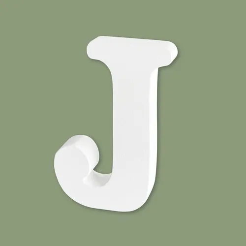 Miniatura 28 de Letras de madera de 4 pulgadas, letras del alfabeto de madera blanca para decoración de pared, letras de marquesina de madera sin terminar