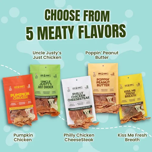 Miniatura 5 de Golosinas gourmet para perros Mika & Sammy's hechas en los Estados Unidos (queso de pollo 5 0z)