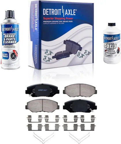 Miniatura 18 de Detroit Axle - Kit de freno delantero para Dodge Ram 1500 Durango Dakota Chrysler Aspen Dakota Driver Side Disco Freno Pinza de freno de cerámica