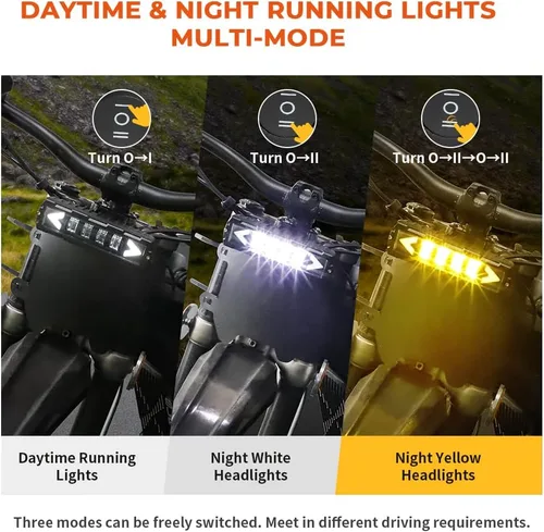 Miniatura 2 de Kit de faros LED mejorados para Surron Segway X260 X160 S160 Talaria, luces de circulación diurna y nocturna, multimodelo, fácil de enchufar y usar