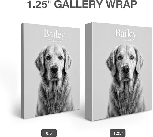 Miniatura 3 de Impresión de lienzo de foto personalizada, cuadro de foto personalizada en lienzo para pared, impresión de retrato de boda, familia y mascota, obra