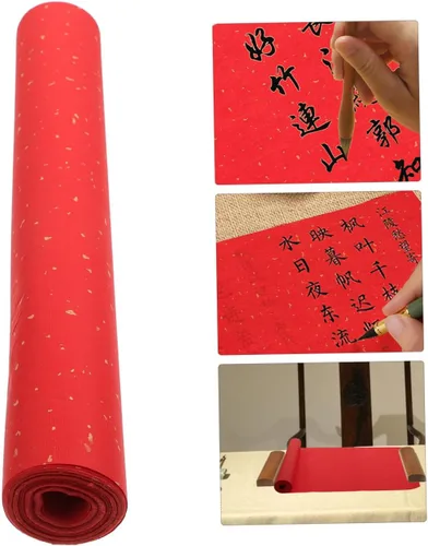 Miniatura 6 de EXCEART Caligrafía china Xuan Papel de arroz tradicional Xuan Papel Sumi Pincel Pintura Papel de seda Arte Papel para manualidades Escritura Letras