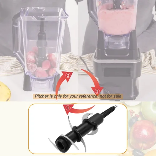 Miniatura 5 de Cuchilla de Repuesto de 6 Hojas para Licuadora Compatible con Jarra Ninja de 72 oz, Repuesto de 6 Cuchillas Apiladas para la Licuadora Profesional