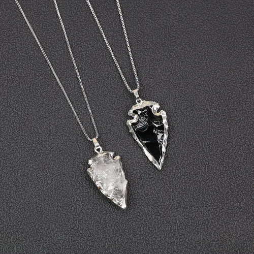 Miniatura 4 de COAI Arrowhead Raw Stone Colgante Collares para Parejas