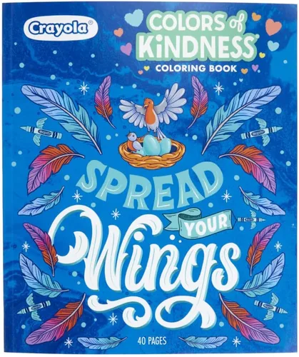 Crayola Colors of Kindness - Libro para colorear para adultos (40 páginas), páginas para colorear para adultos, actividad de alivio del estrés,