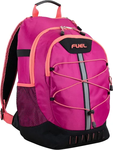 Miniatura 9 de FUEL Mochila de senderismo para mujeres y hombres, Terra Sport, viajes, universidad, gimnasio, trabajo con funda para laptop, Bungee, 18 pulgadas