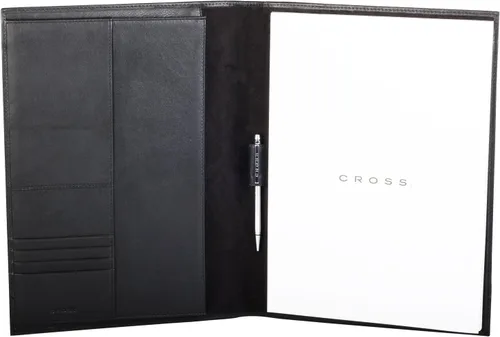 Miniatura 2 de Cross Carpeta de nailon y cuero genuino para portafolio, organizador de documentos tamaño A4 y tarjetero de presentación/soporte para bolígrafo